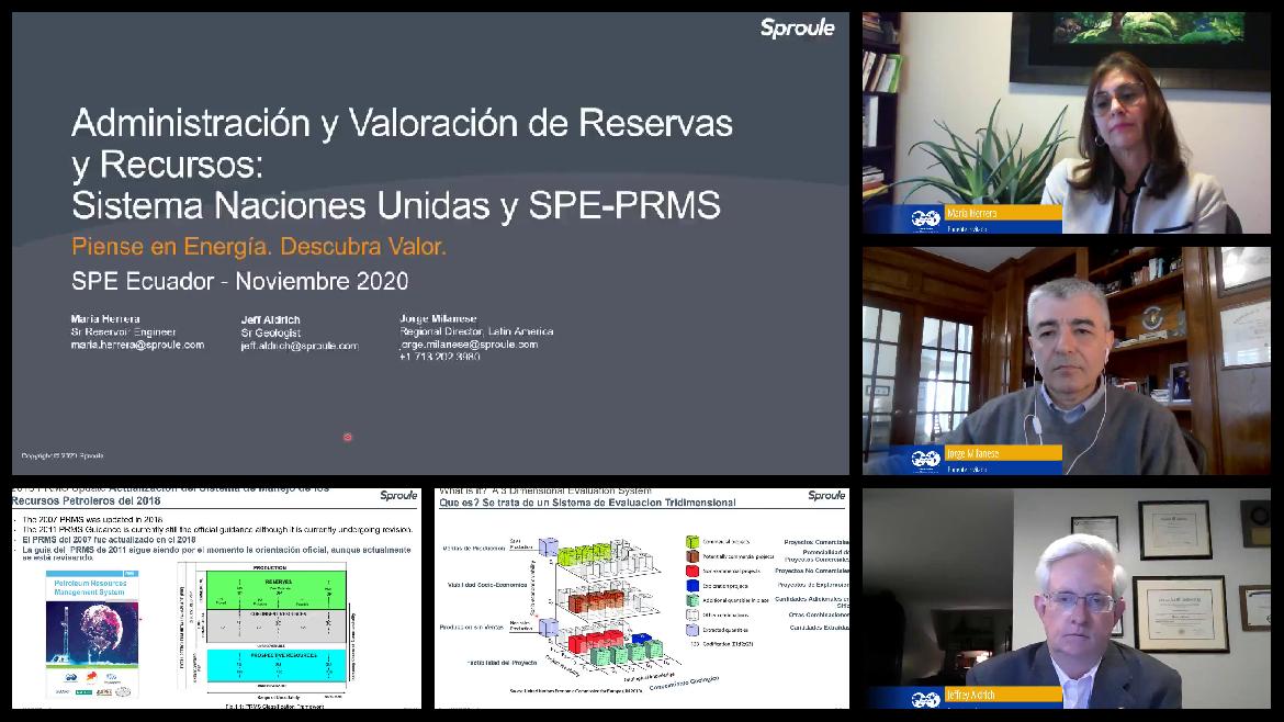 Administración de reservas y recursos: Sistema de Naciones Unidas y SPE-PRMS