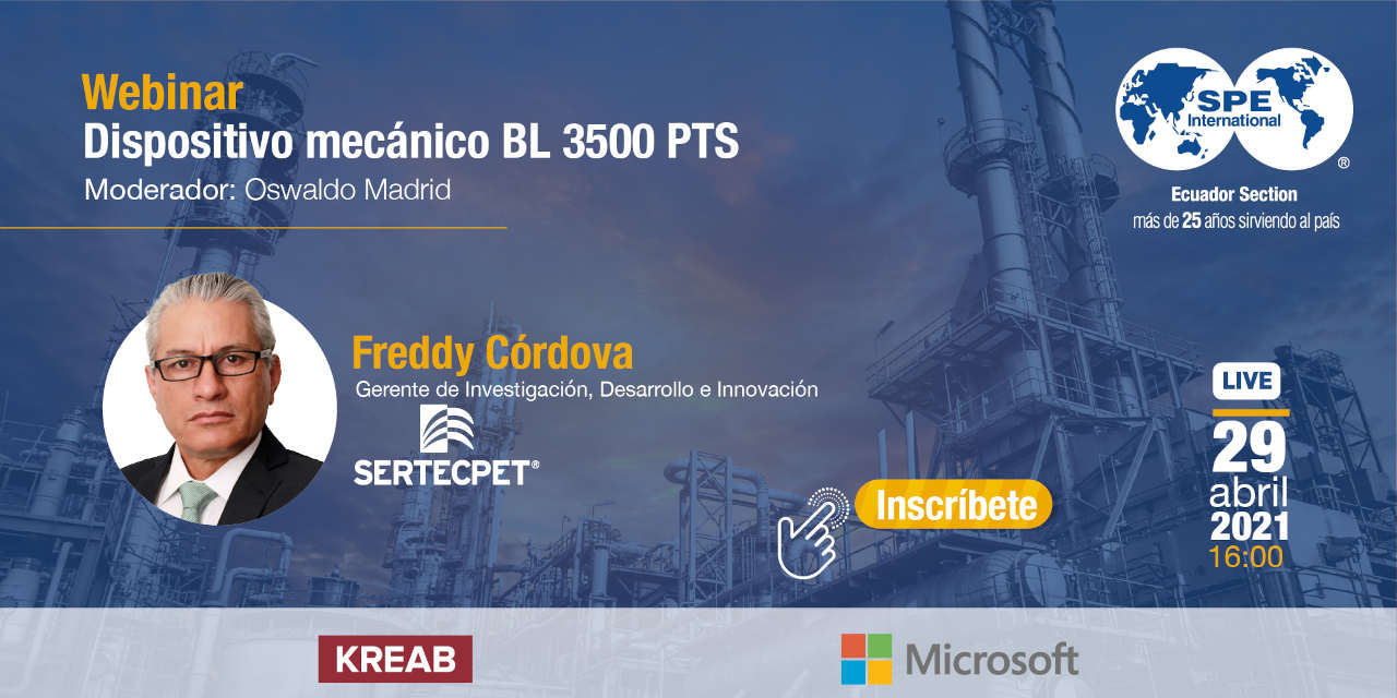 Webinar Dsipositivo Mecánico BL 3500 PTS