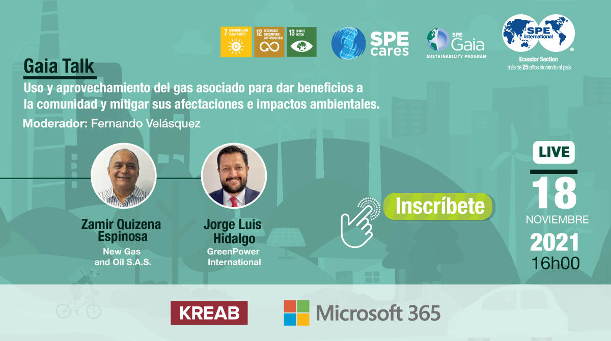 Gaia Talks Uso y aprovechamiento del gas asociado para dar beneficios a la comunidad y mitigar sus afectaciones e impactos ambientales