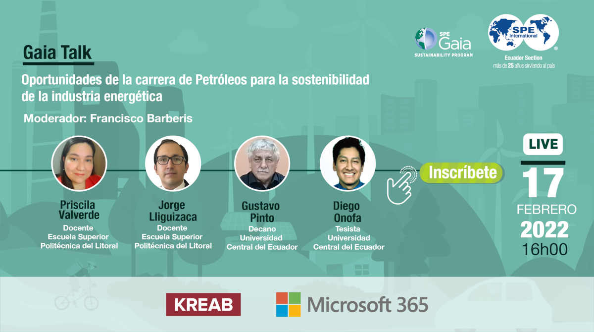 Gaia Talks: Oportunidades de la Carrera de Petróleos para la Sostenibilidad de la Industria Energética