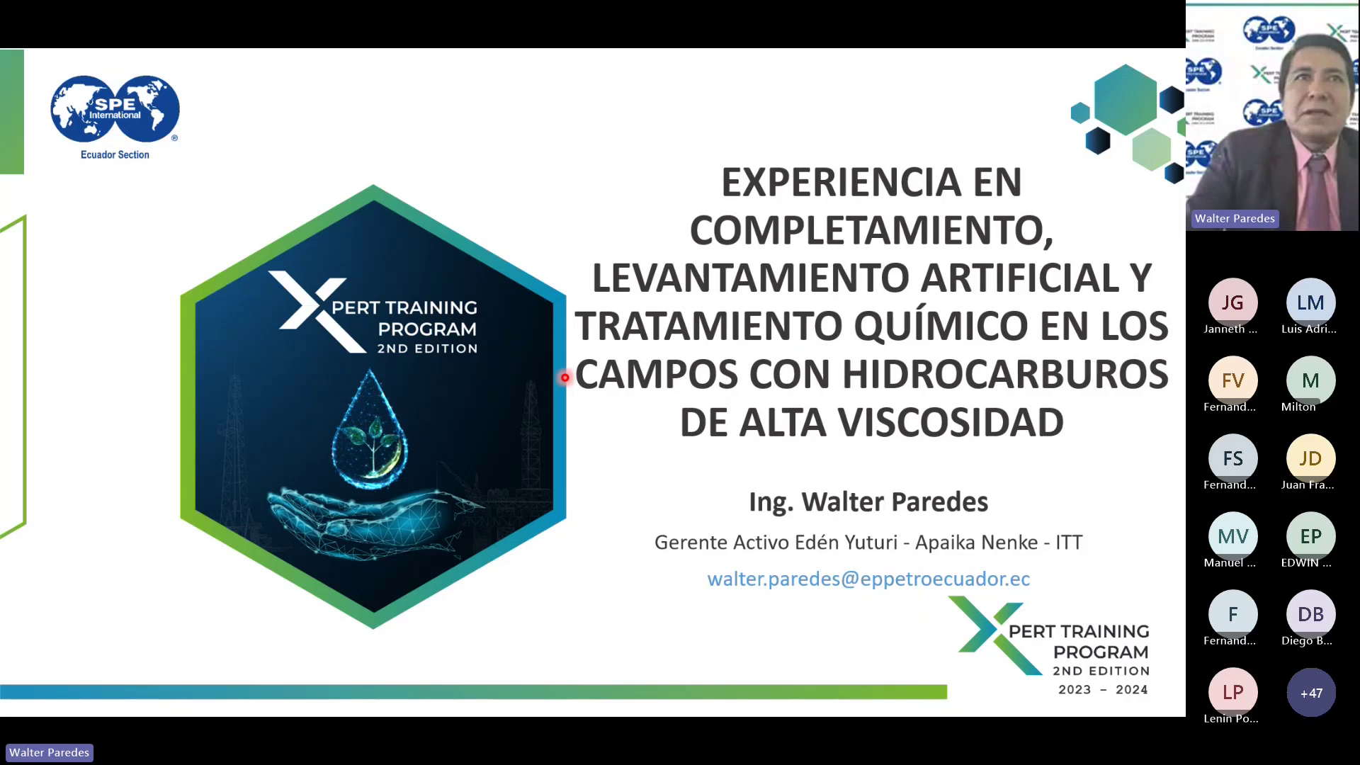 Desafíos y Estrategias: Exitoso Webinar sobre Campos de Alta Viscosidad