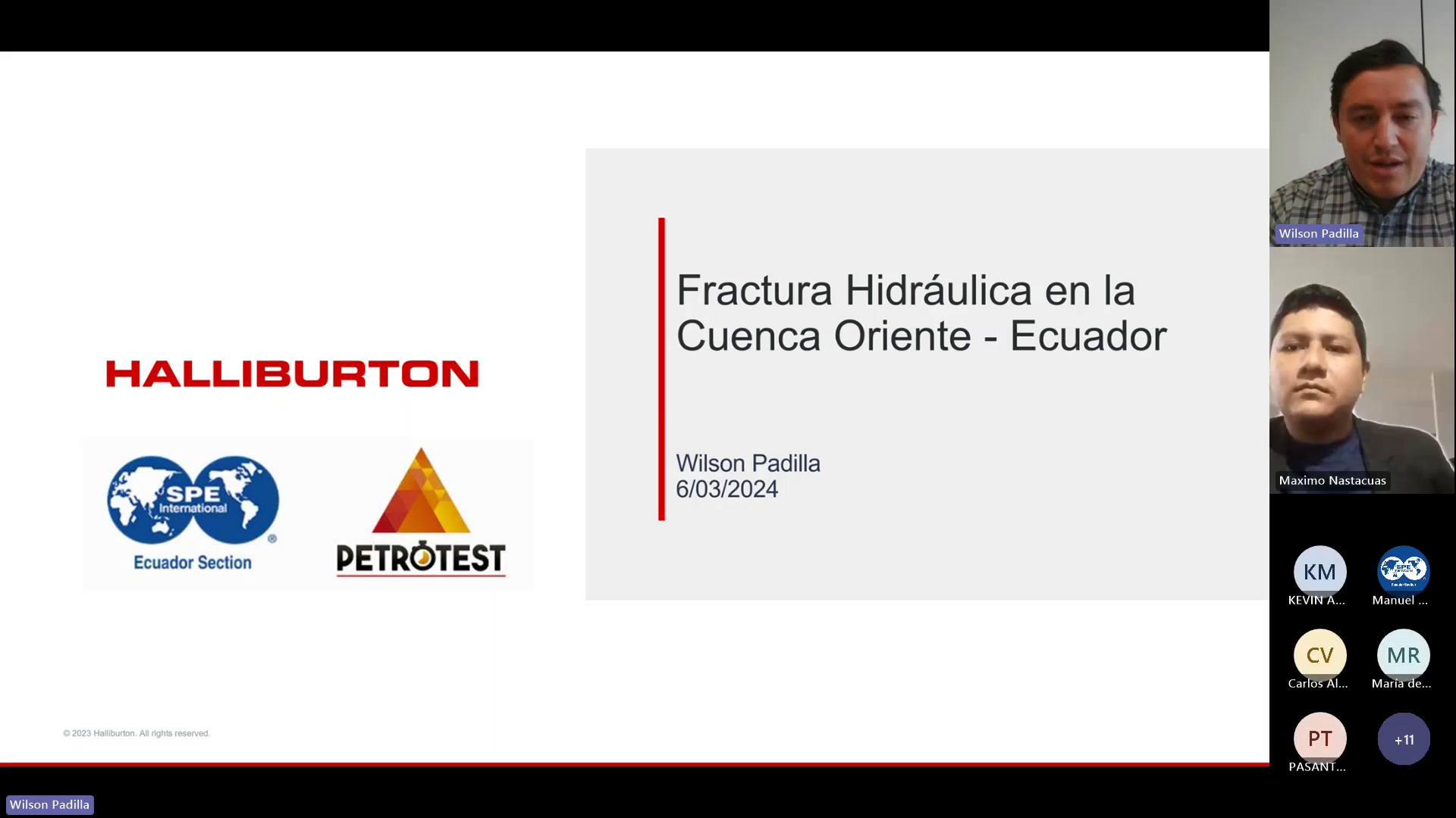 Fractura Hidráulica en la Cuenca Oriente de Ecuador