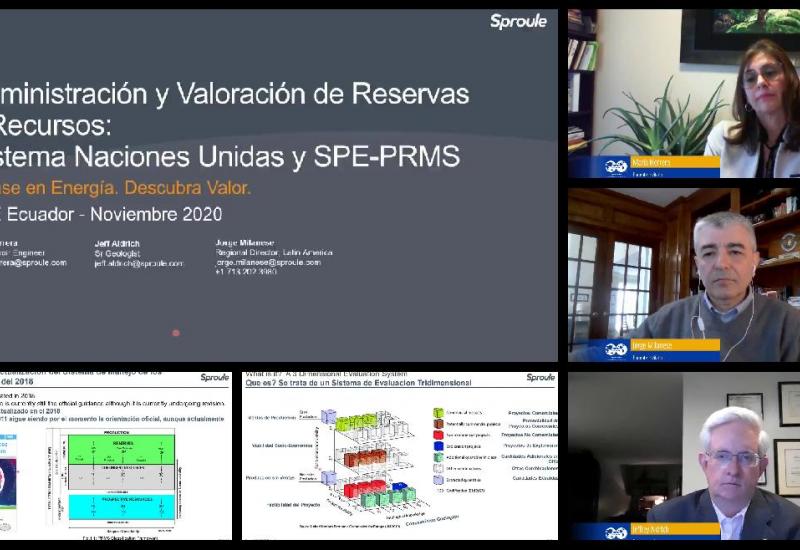 Administración de reservas y recursos: Sistema de Naciones Unidas y SPE-PRMS 