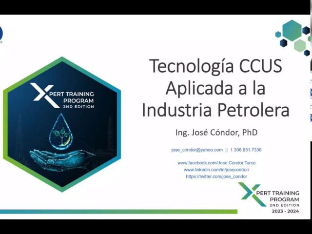 SPE Webinar Tecnología CCUS en la Industria Petrolera